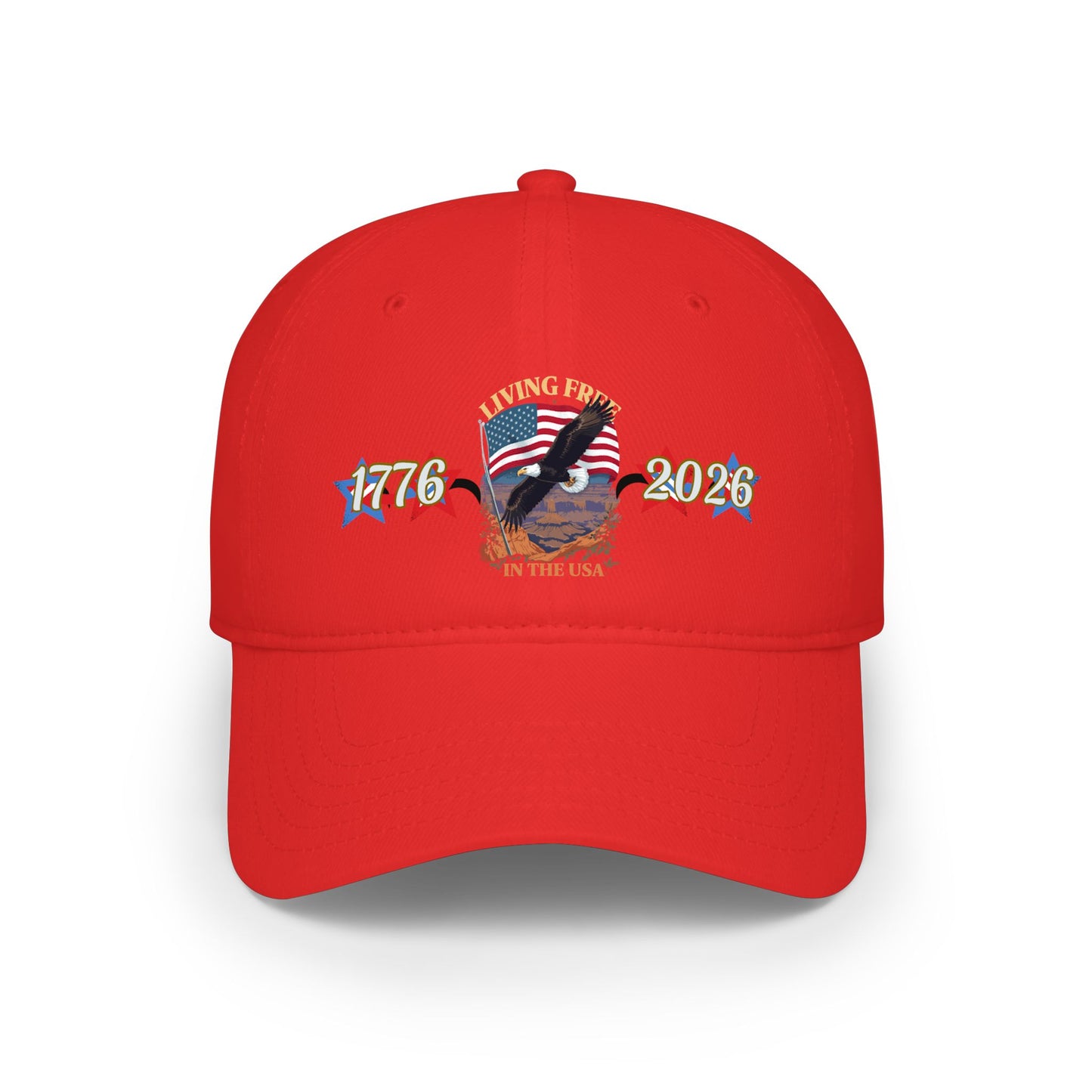 American 250th Anniversary Low Profile Baseball Cap (Living Free)