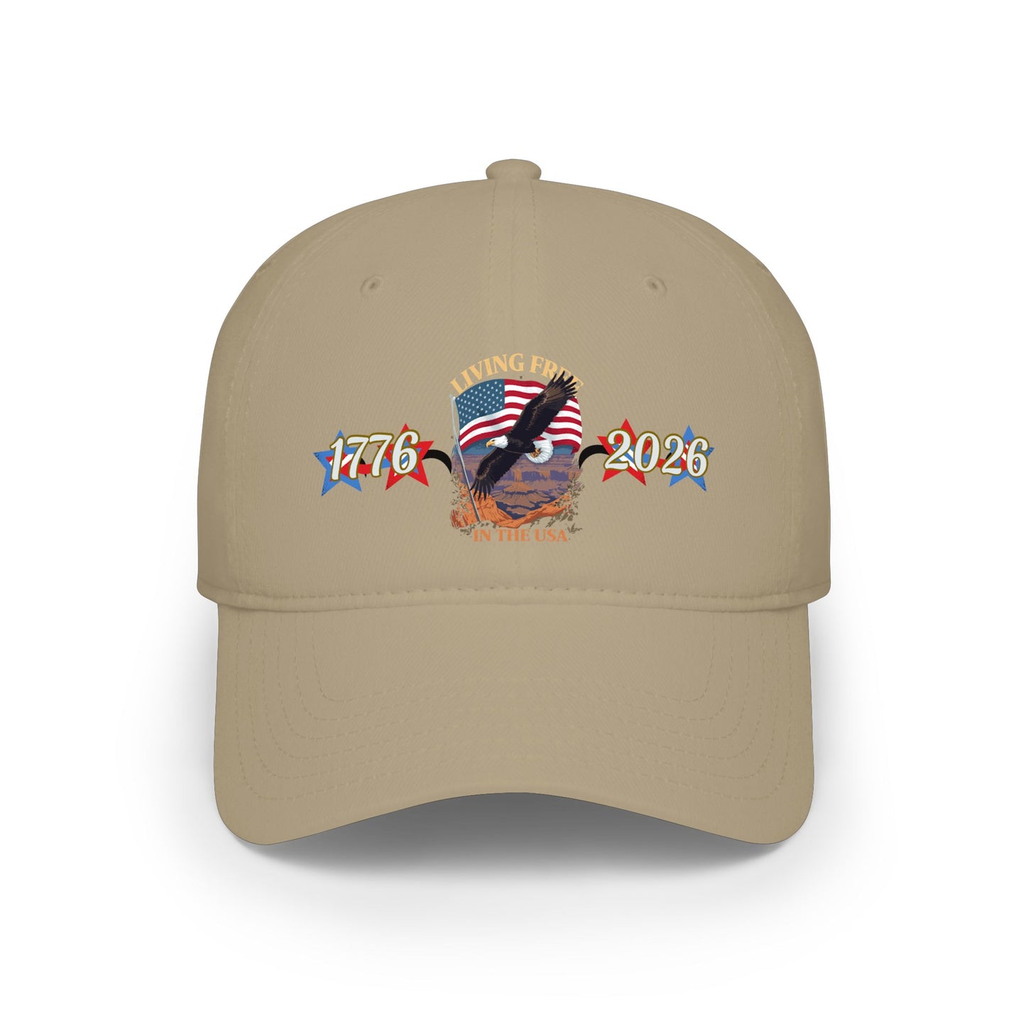 American 250th Anniversary Low Profile Baseball Cap (Living Free)