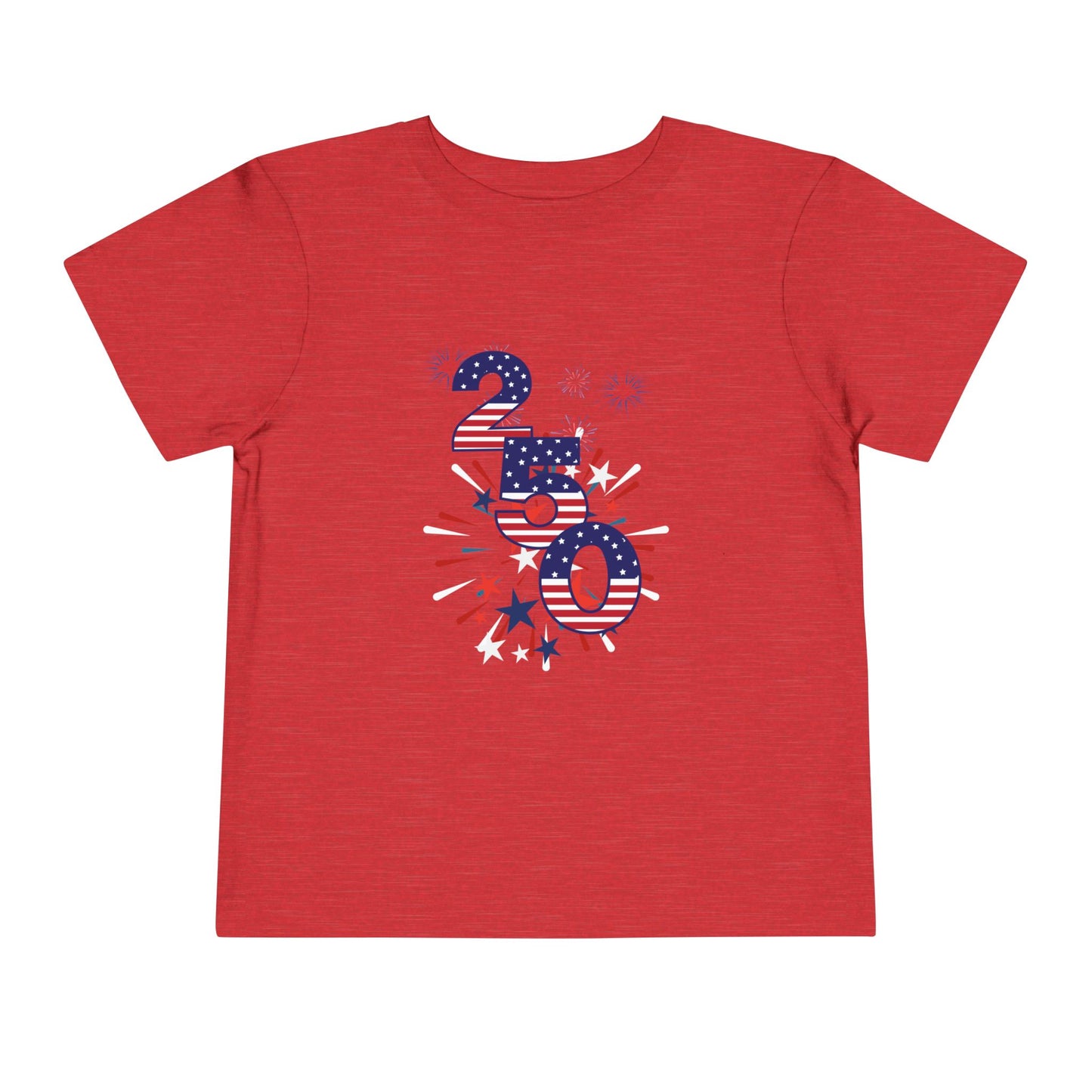 American 250th Anniversary Toddler Short Sleeve Tee (250 Numbers )
