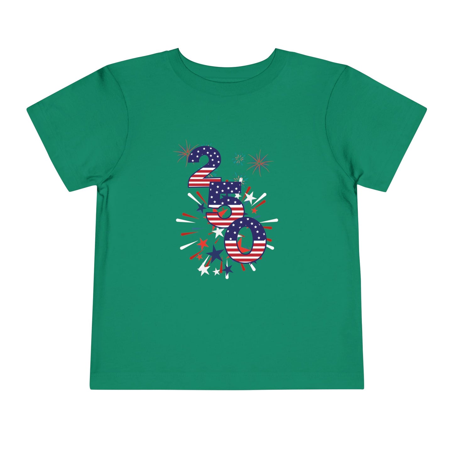 American 250th Anniversary Toddler Short Sleeve Tee (250 Numbers )