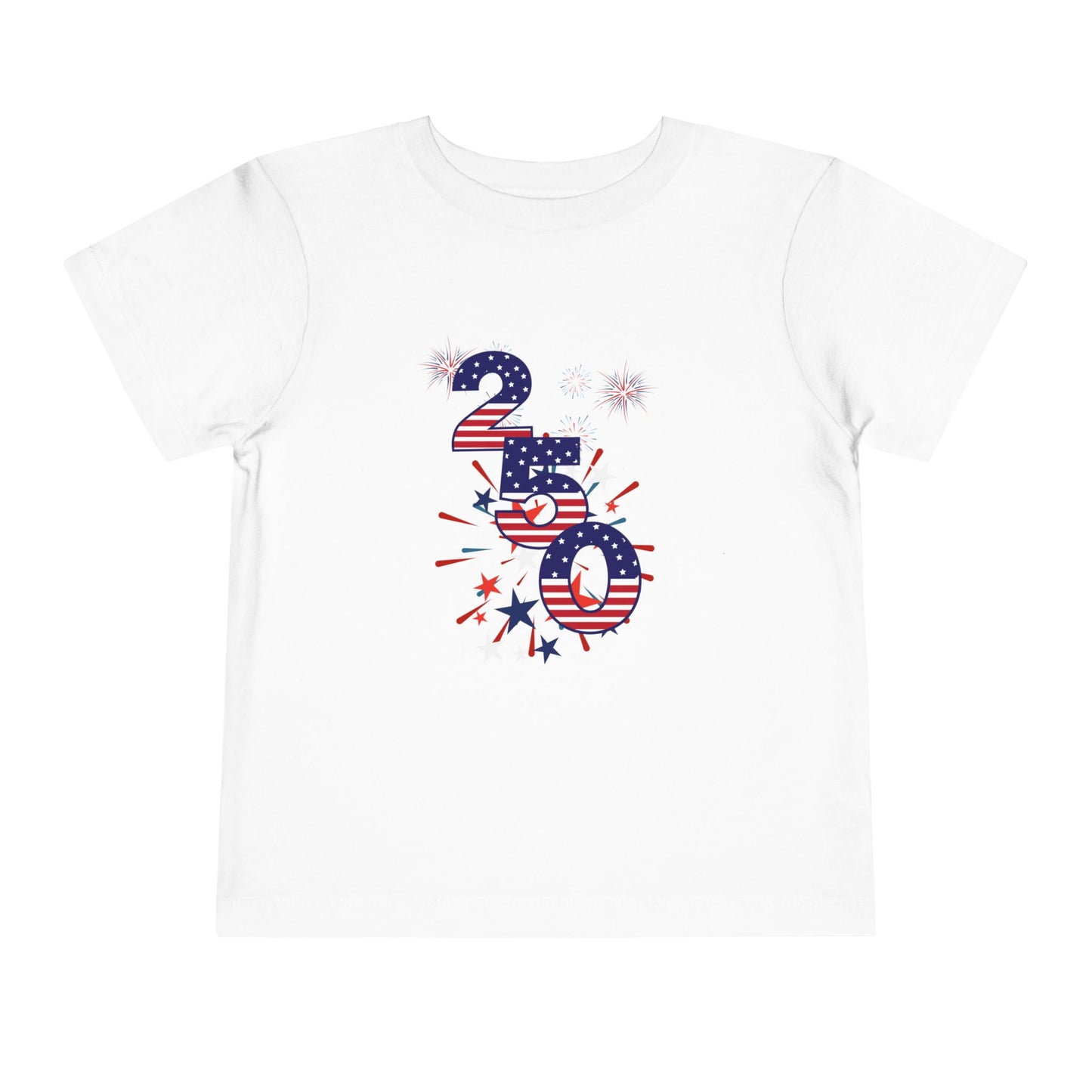 American 250th Anniversary Toddler Short Sleeve Tee (250 Numbers )
