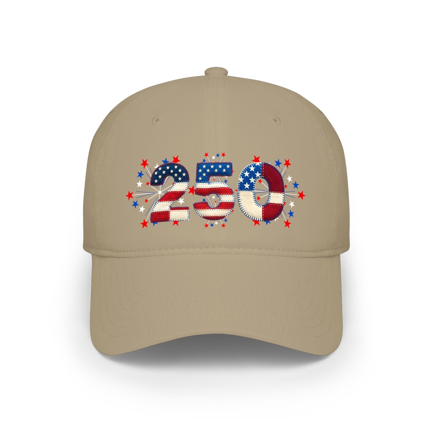 American 250th Anniversary Low Profile Baseball Cap ( 250 Numbers)