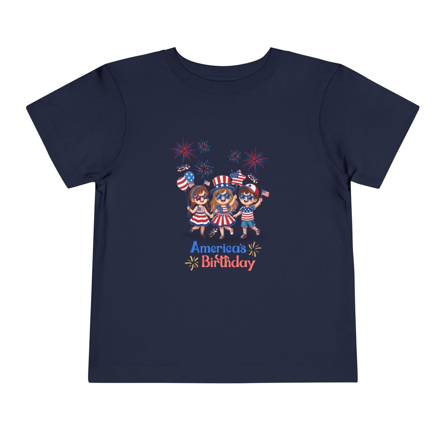 American 250th Anniversary Toddler Short Sleeve Tee (Star Sunglasses)