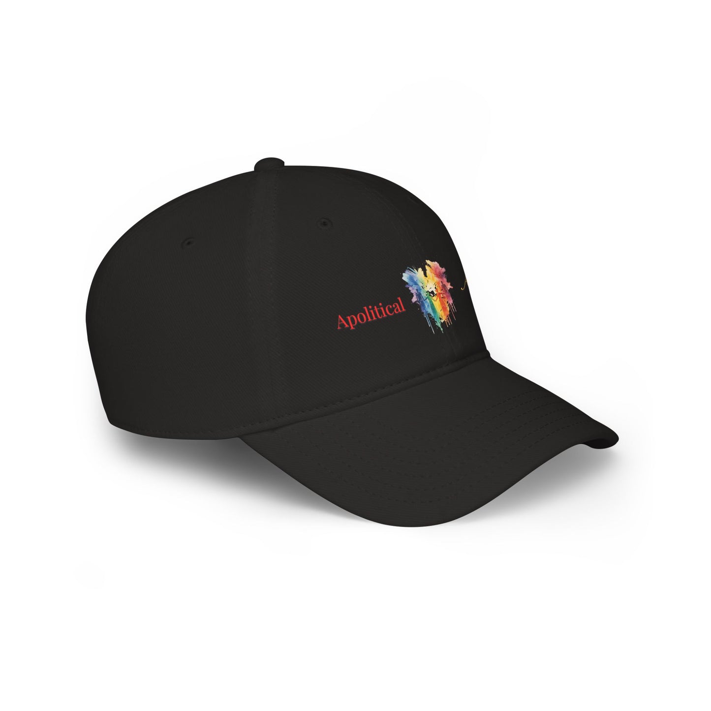 Apolitical Apparel Profile Baseball Cap (Rainbow Bleed)