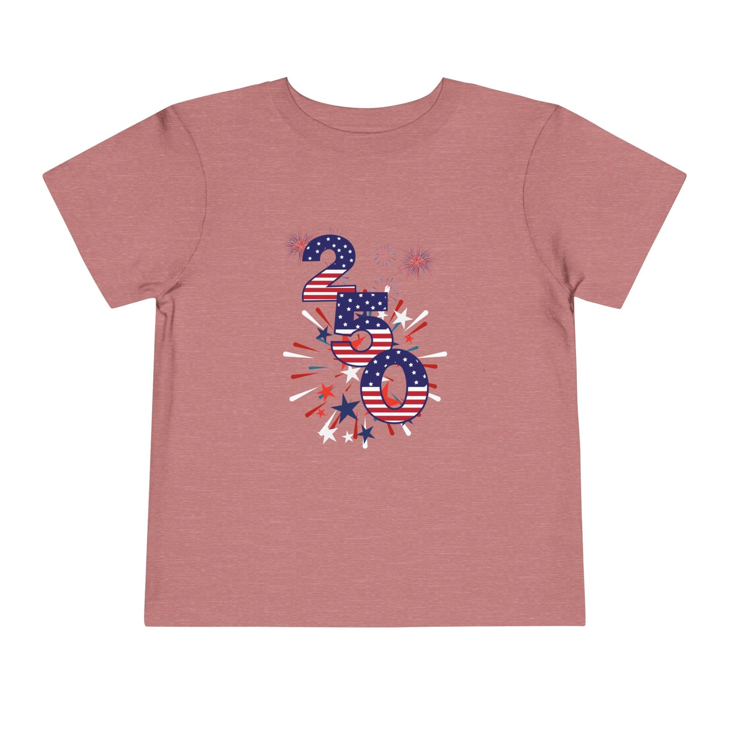 American 250th Anniversary Toddler Short Sleeve Tee (250 Numbers )