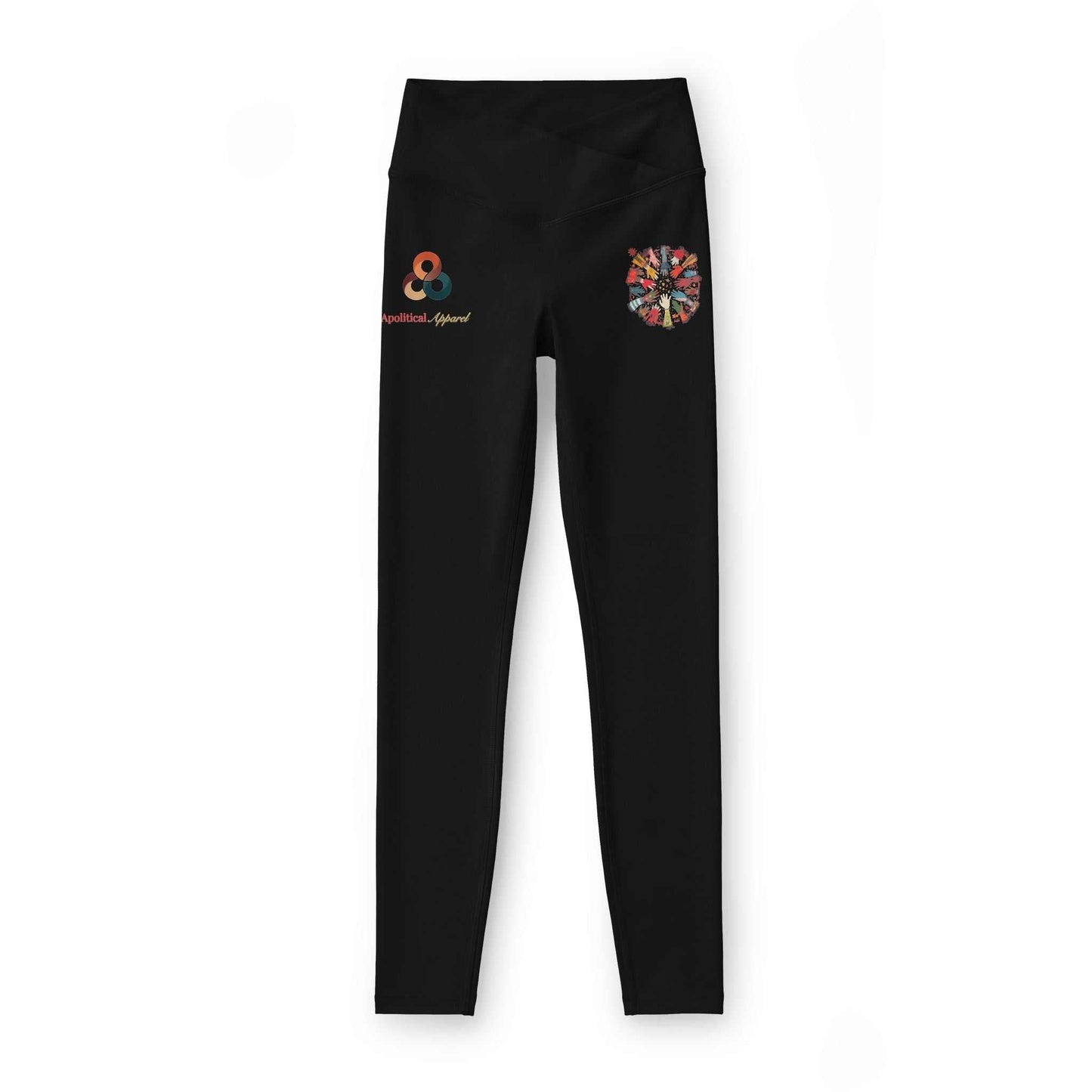 Women’s Luxe workout leggings worn on hands showcasing fabric details