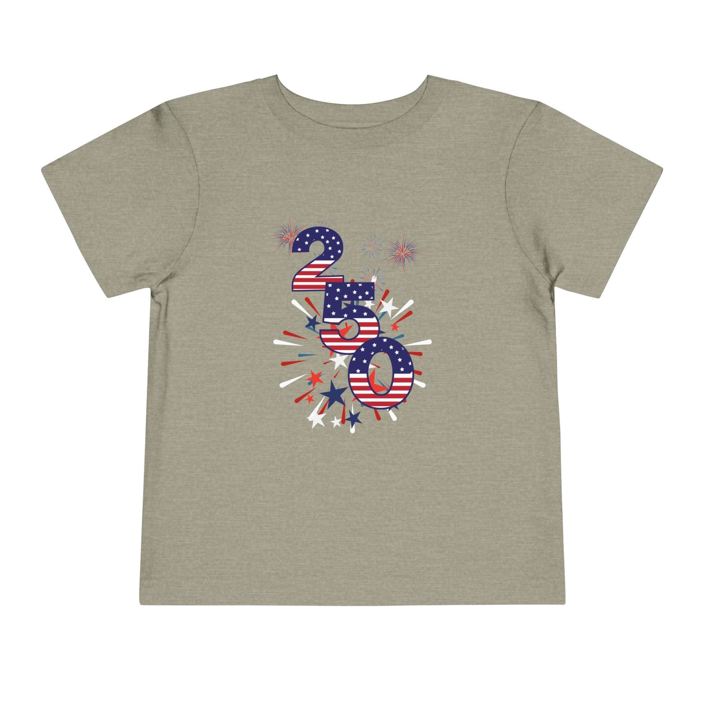 American 250th Anniversary Toddler Short Sleeve Tee (250 Numbers )
