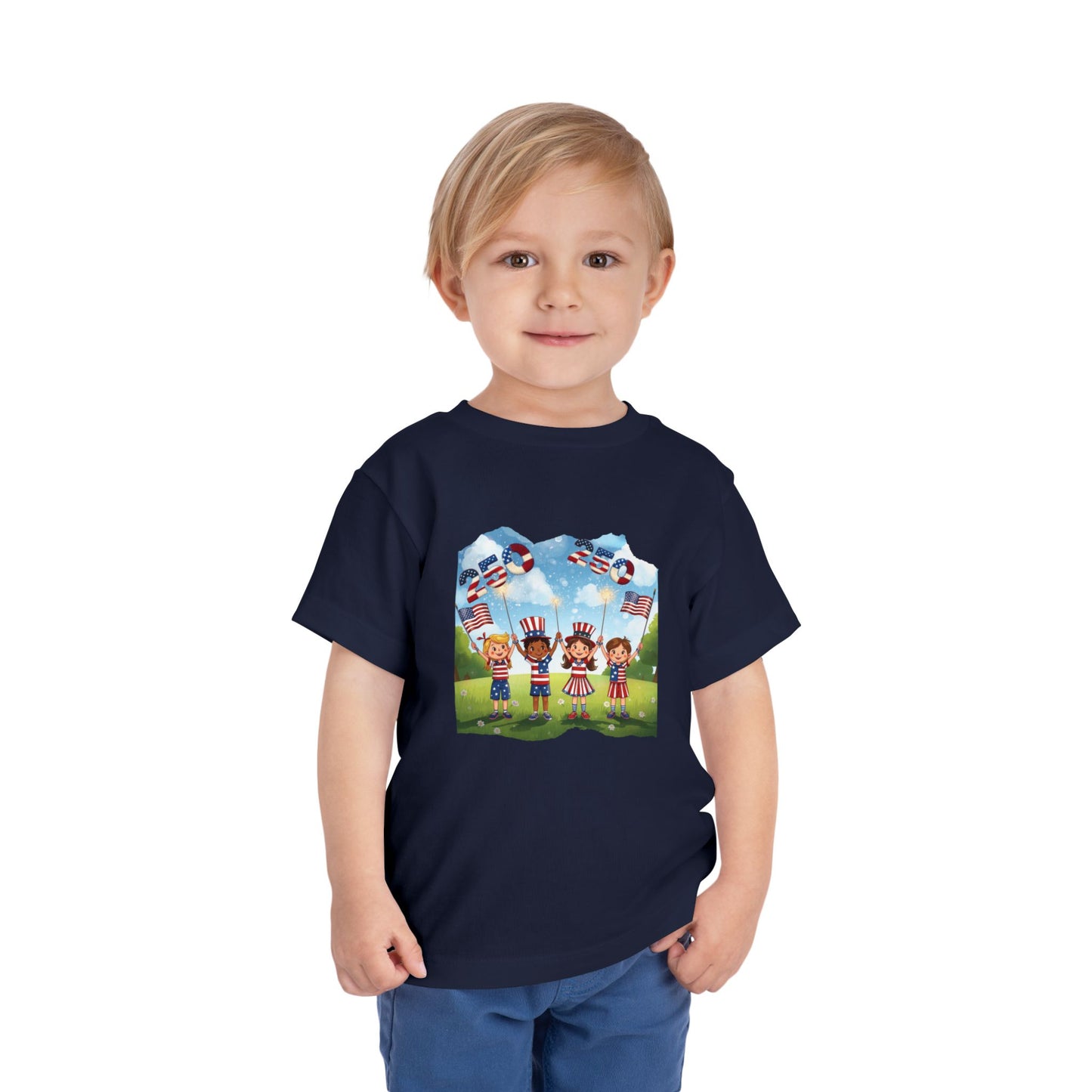 American 250th Anniversary Toddler Short Sleeve Tee (Countryside)
