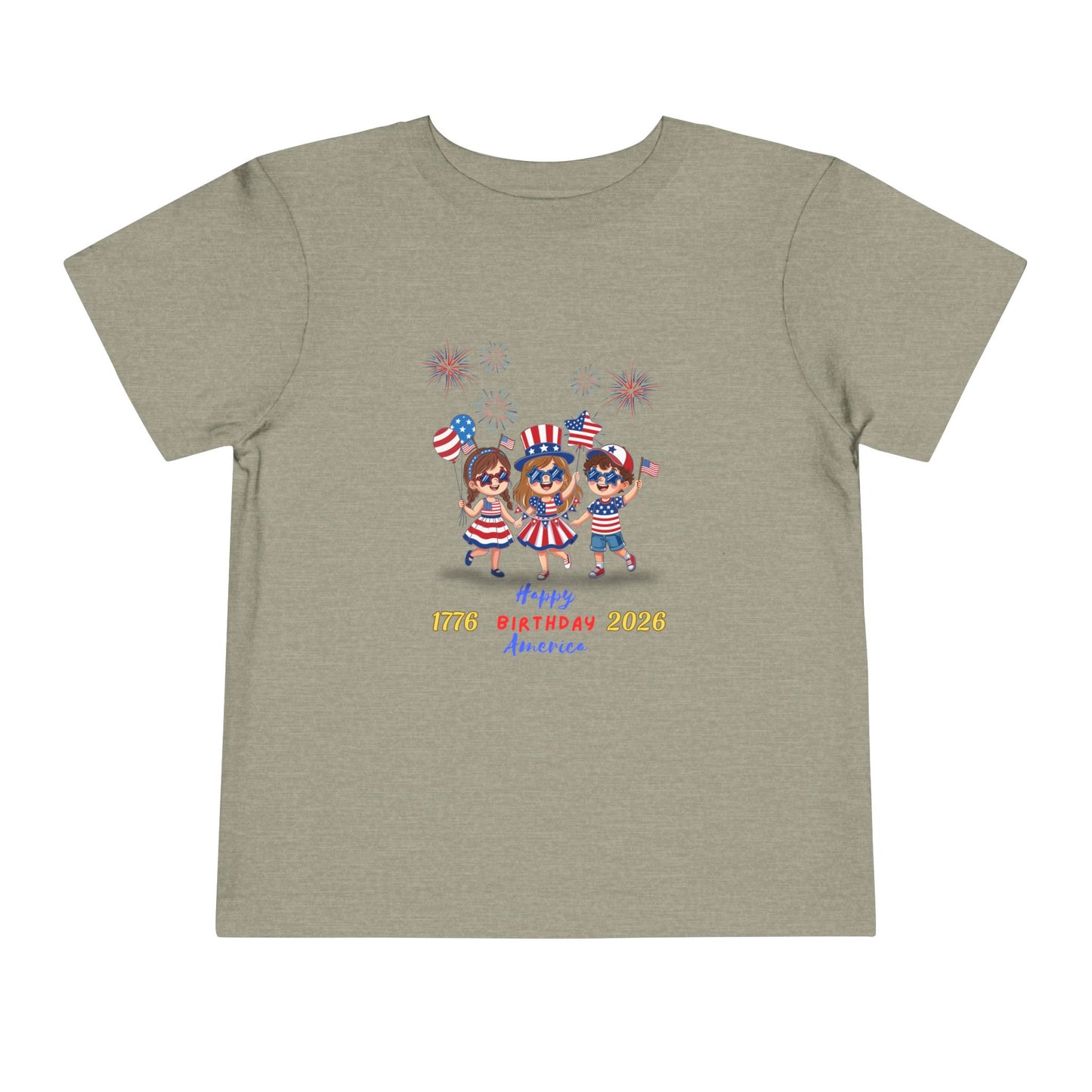 American 250th Anniversary Toddler Short Sleeve Tee (Star Glasses)