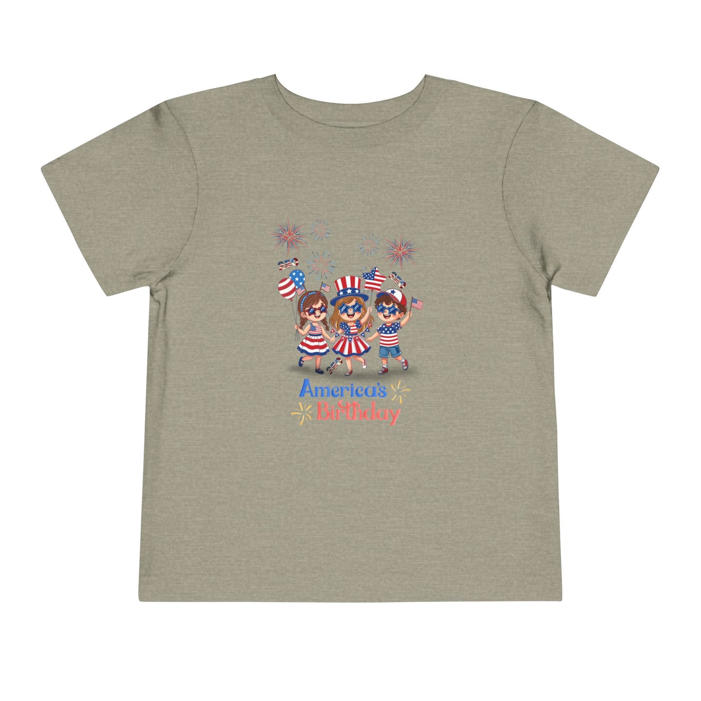 American 250th Anniversary Toddler Short Sleeve Tee (Star Sunglasses)