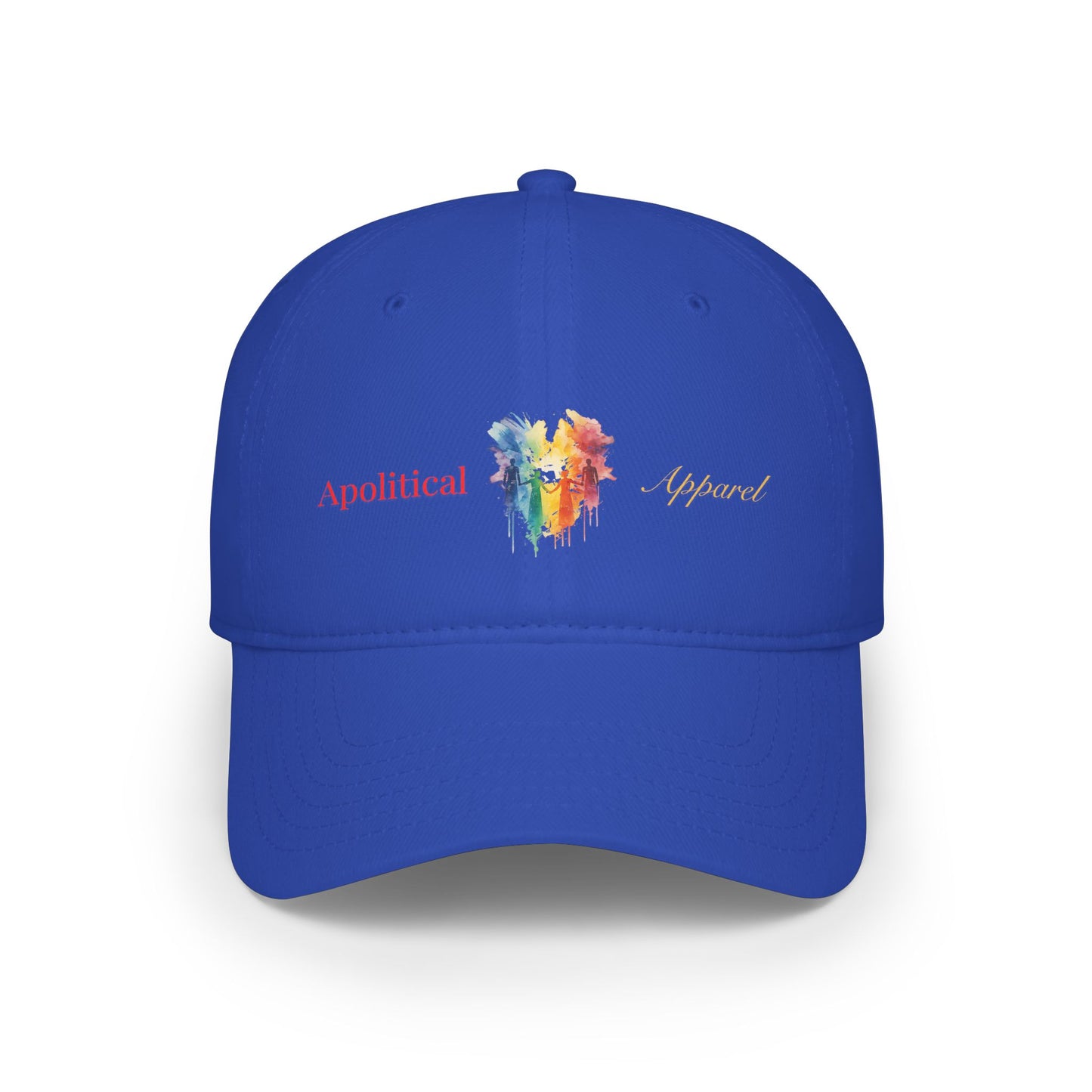 Apolitical Apparel Profile Baseball Cap (Rainbow Bleed)