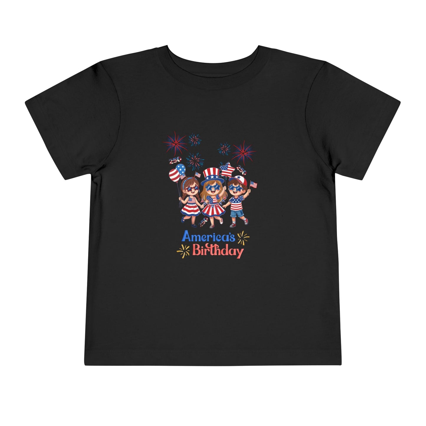 American 250th Anniversary Toddler Short Sleeve Tee (Star Sunglasses)