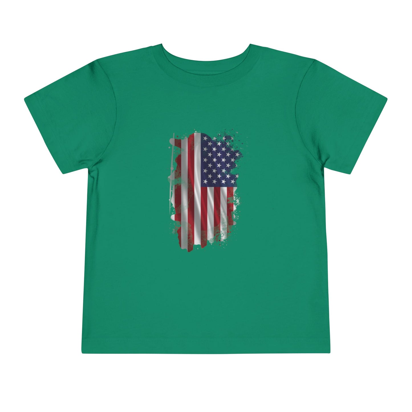 American 250th Anniversary Toddler Short Sleeve Tee (Distressed Flag)