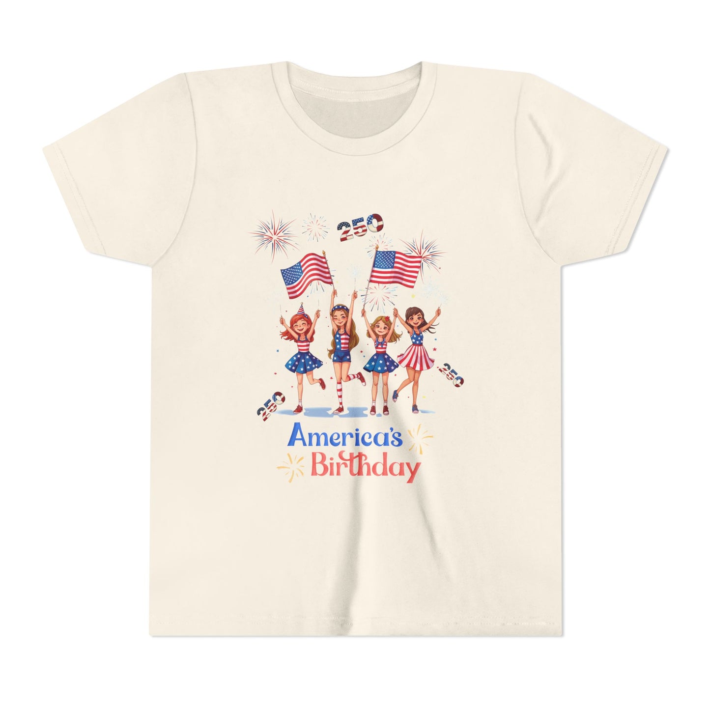 Youth T- Shirt America 250th Anniversary Collection (Cheerleaders)