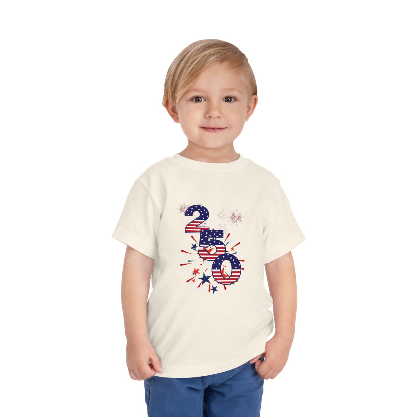 American 250th Anniversary Toddler Short Sleeve Tee (250 Numbers )