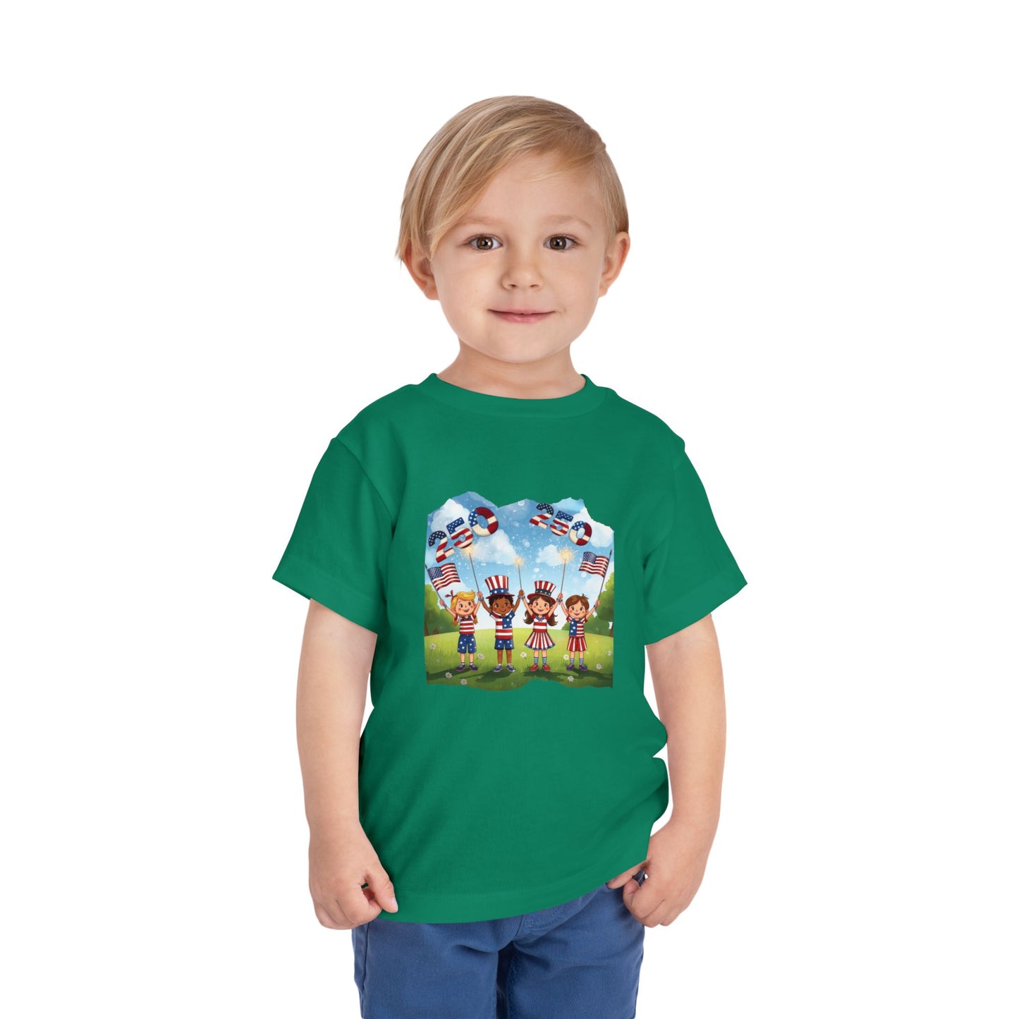 American 250th Anniversary Toddler Short Sleeve Tee (Countryside)