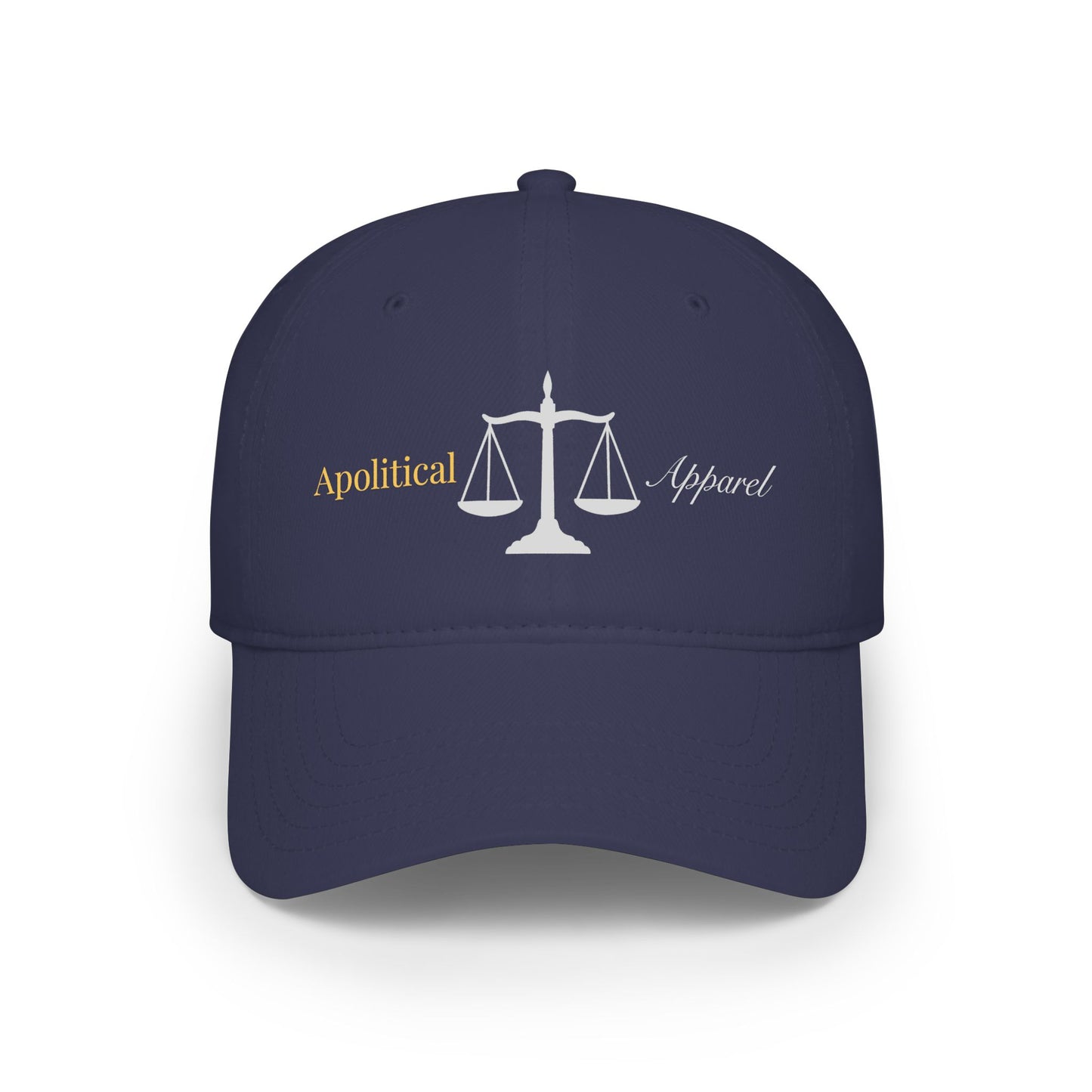 Apolitical Apparel Low Profile Baseball Cap (Silver Scales)