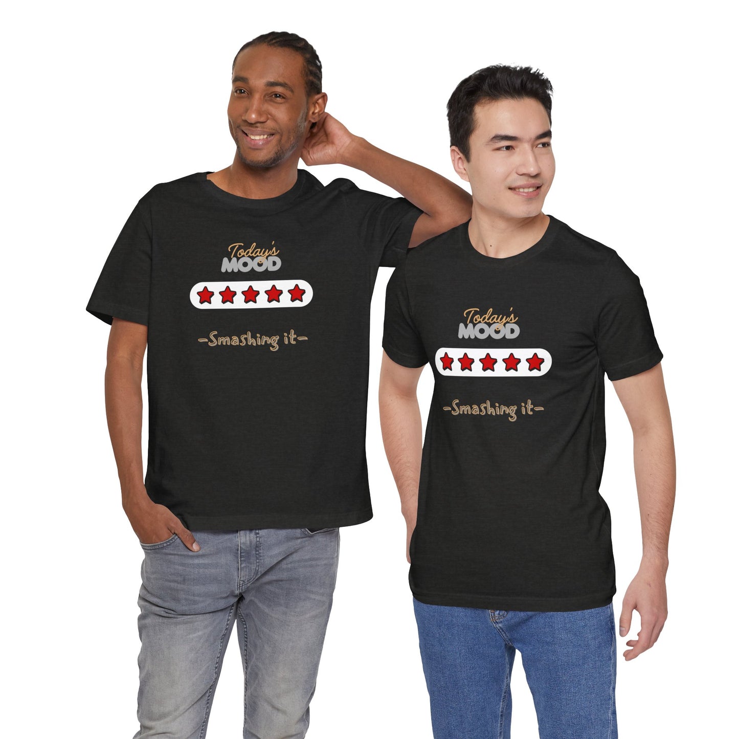 Daily Mood Tees ( 5 Stars) ‘ Smashin it’ With Logo.