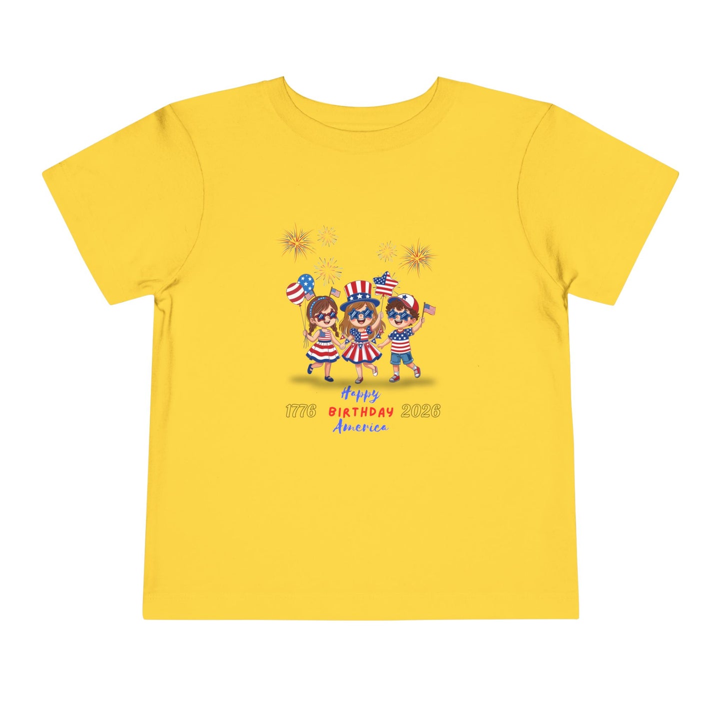 American 250th Anniversary Toddler Short Sleeve Tee (Star Glasses)
