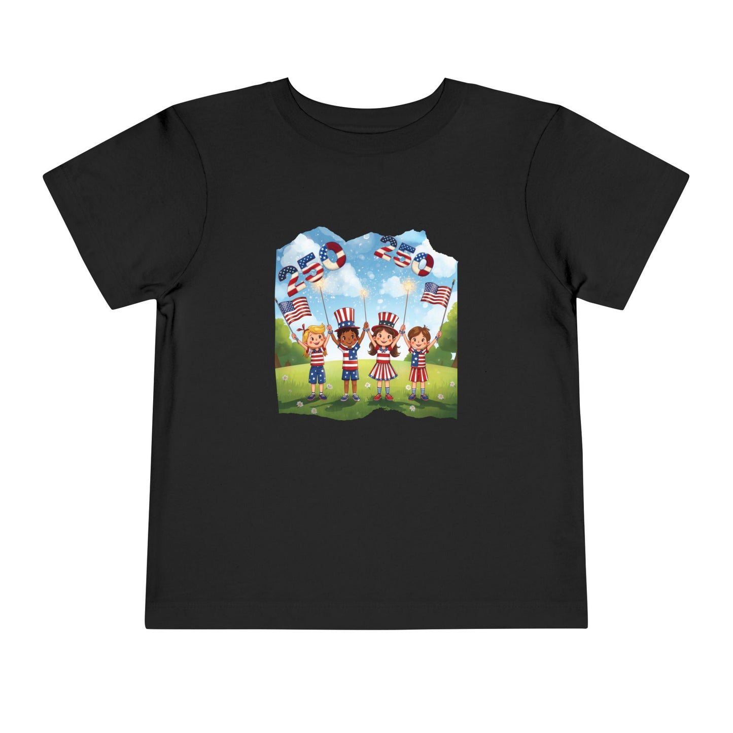 American 250th Anniversary Toddler Short Sleeve Tee (Countryside)