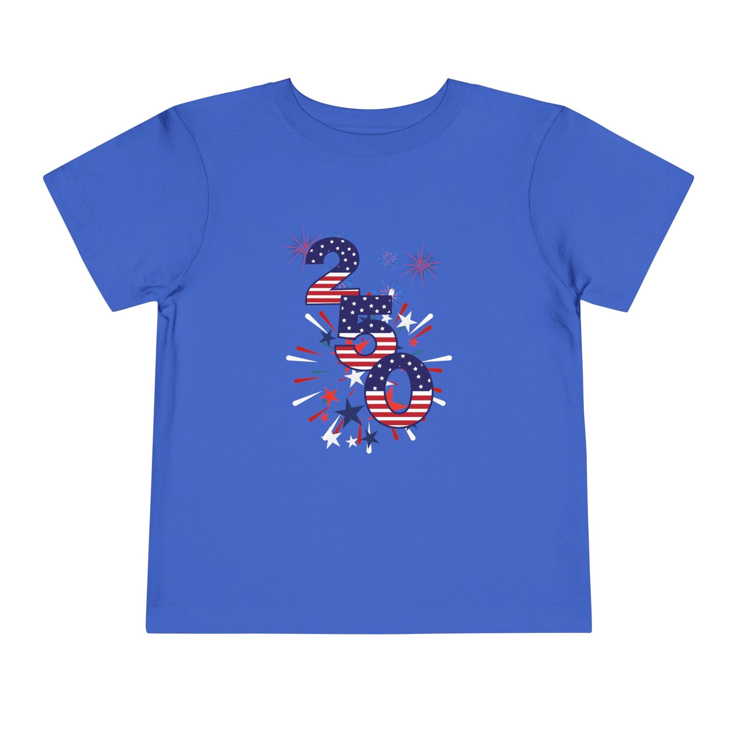 American 250th Anniversary Toddler Short Sleeve Tee (250 Numbers )