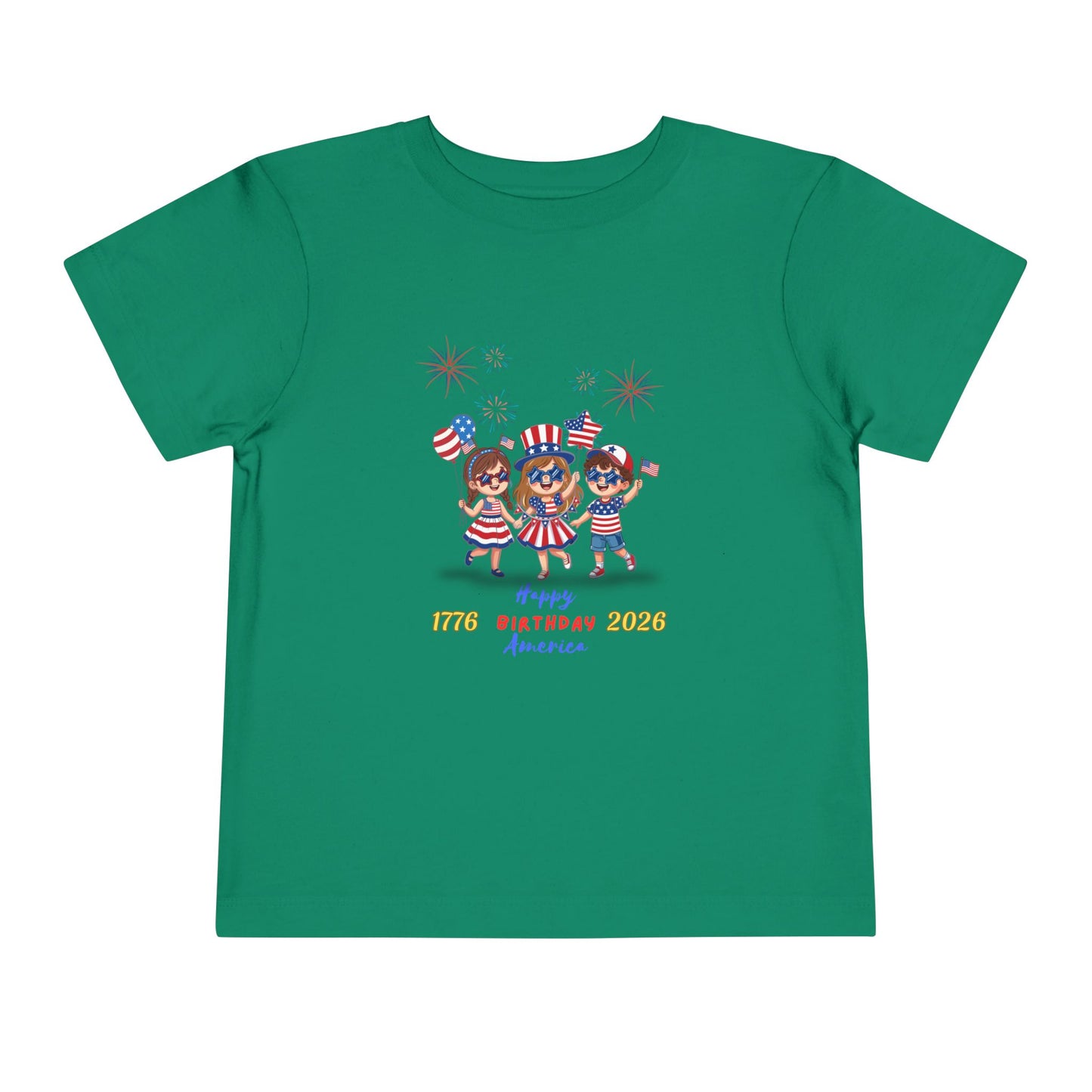 American 250th Anniversary Toddler Short Sleeve Tee (Star Glasses)