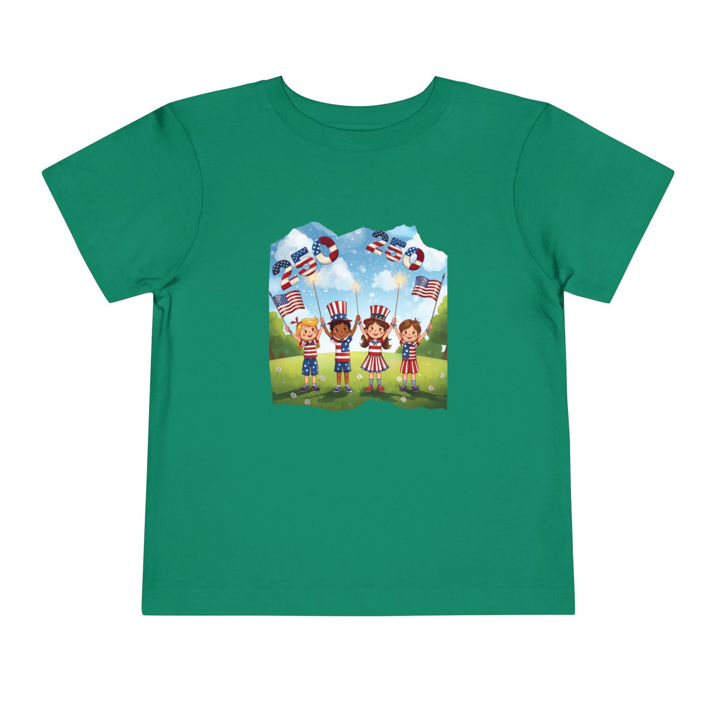 American 250th Anniversary Toddler Short Sleeve Tee (Countryside)