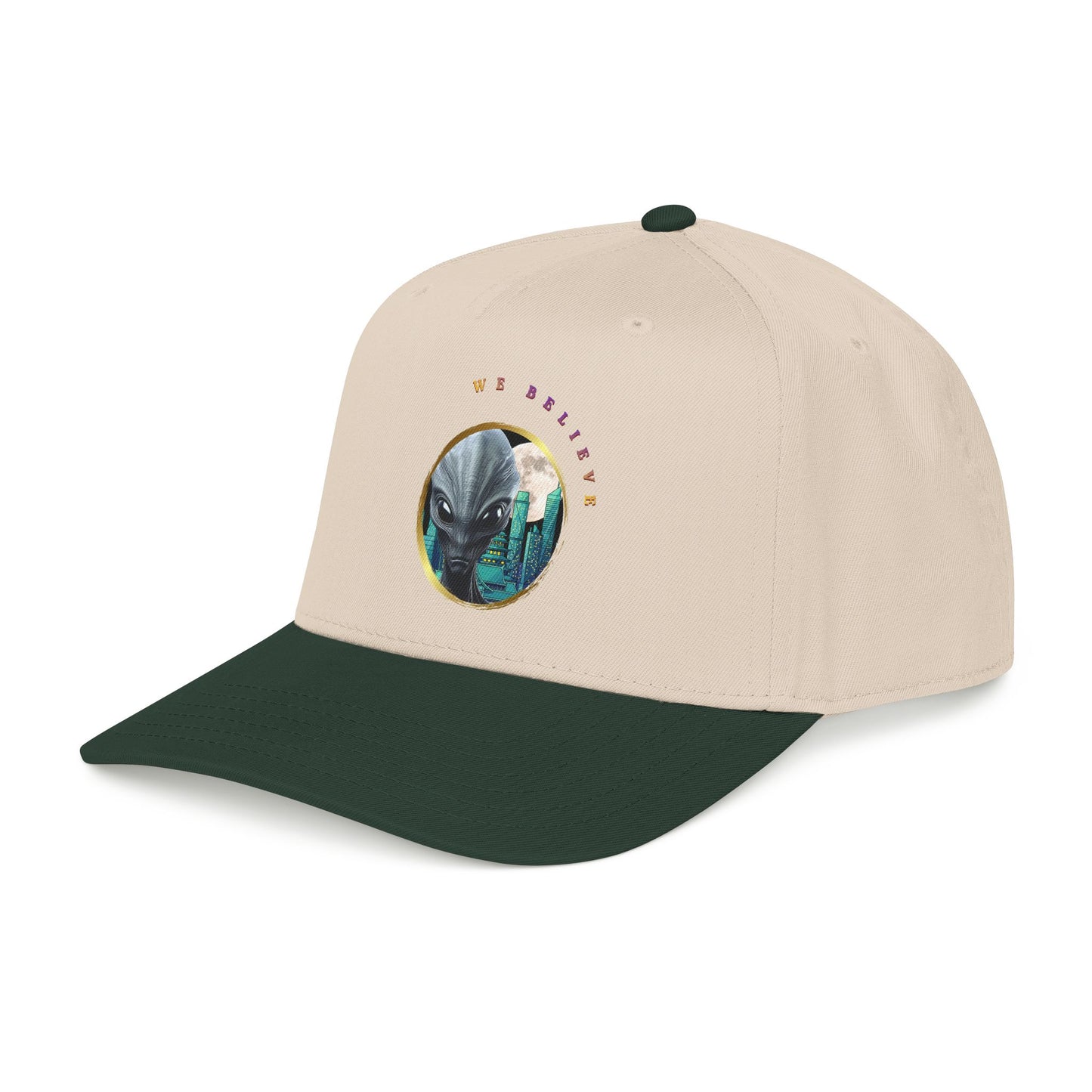 Out of this World. We Believe in Aliens Baseball Cap Collection. ( Turquoise Alien)