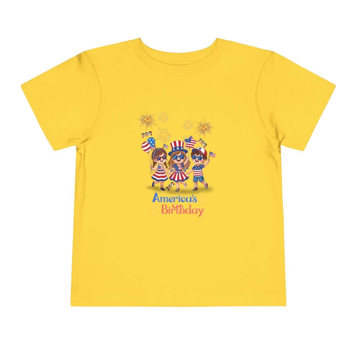 American 250th Anniversary Toddler Short Sleeve Tee (Star Sunglasses)