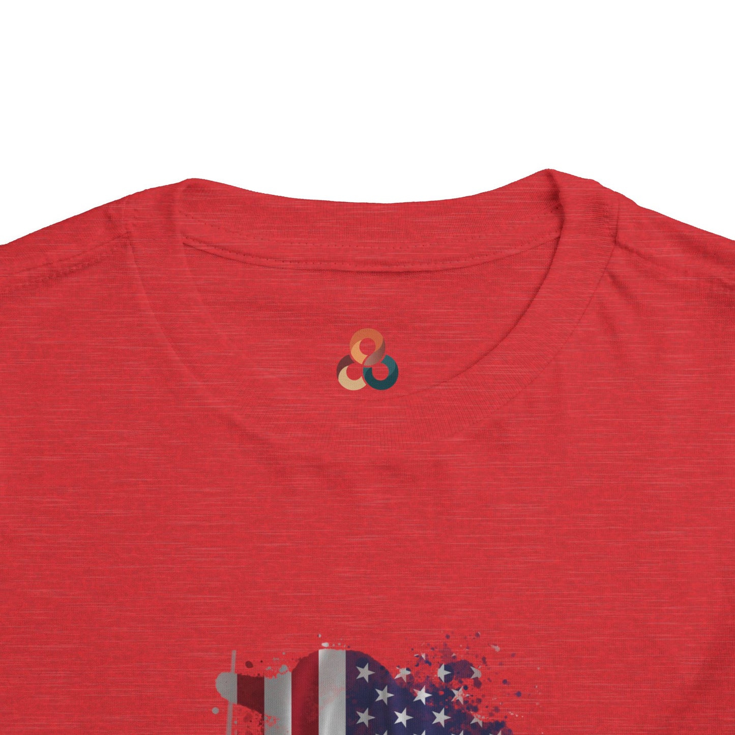 American 250th Anniversary Toddler Short Sleeve Tee (Distressed Flag)