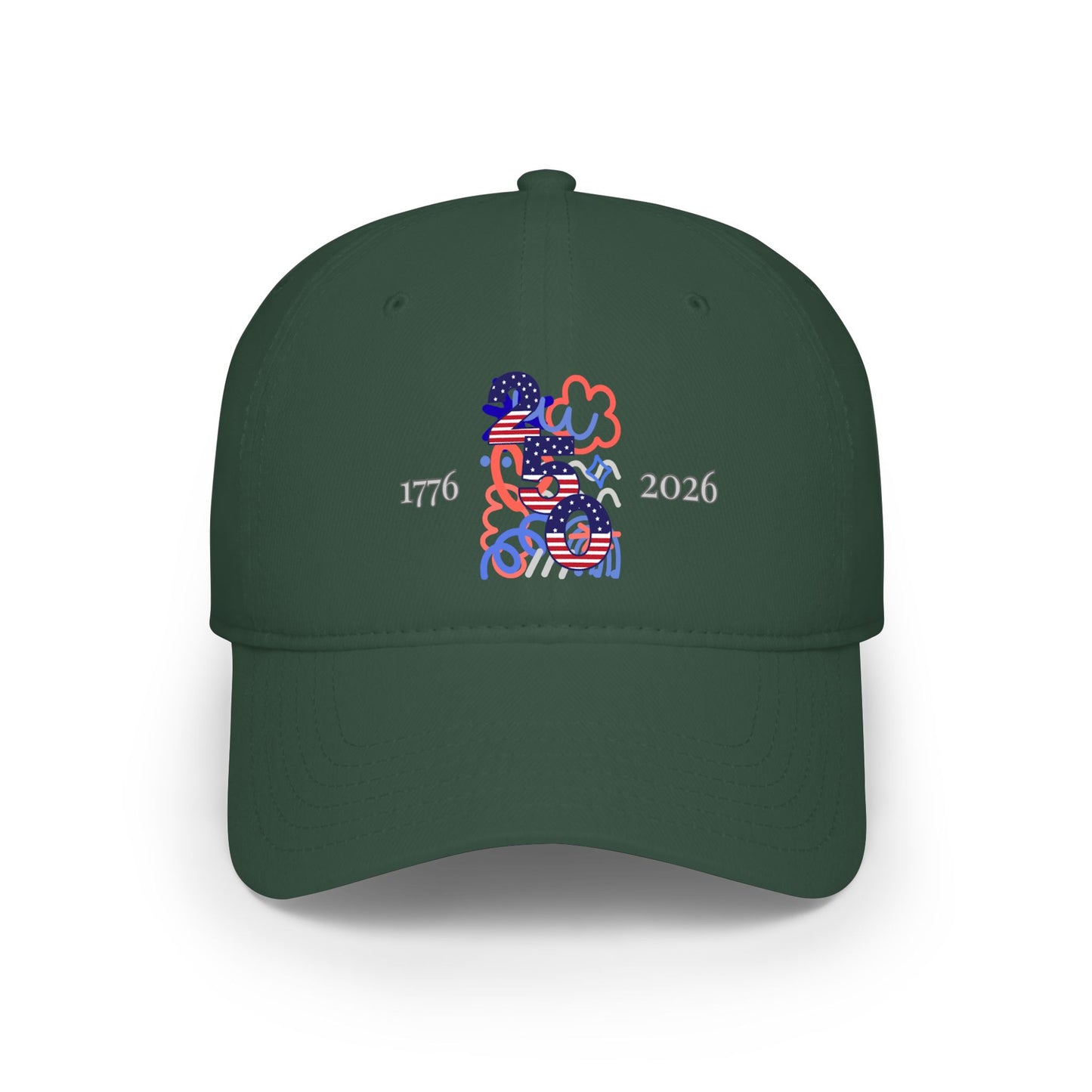 American 250th Anniversary Low Profile Baseball Cap ( Doodle)