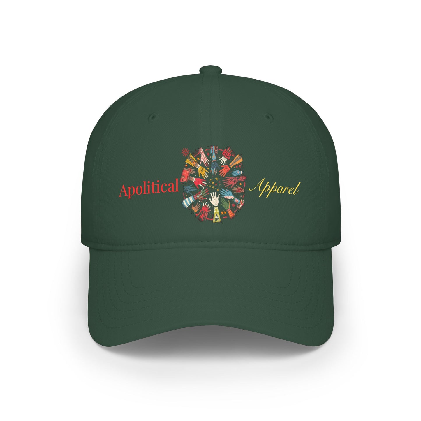 Apolitical Apparel Low Profile Baseball Cap (Clock Hands)