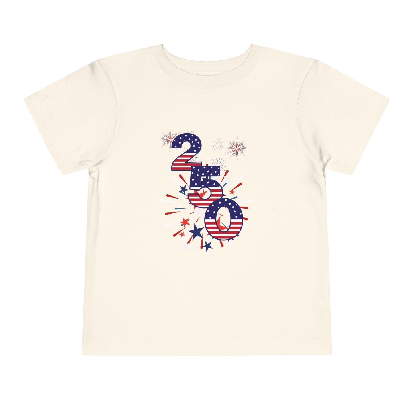 American 250th Anniversary Toddler Short Sleeve Tee (250 Numbers )