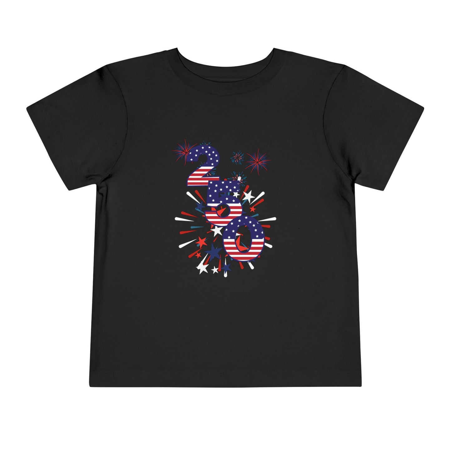 American 250th Anniversary Toddler Short Sleeve Tee (250 Numbers )