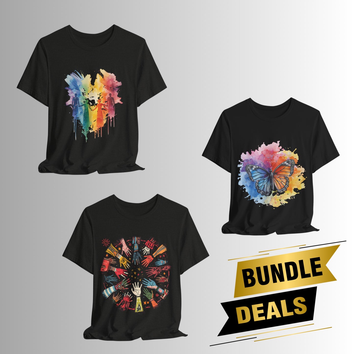 The Triple Threat Bundle | 3 Original-Design Unisex Tees