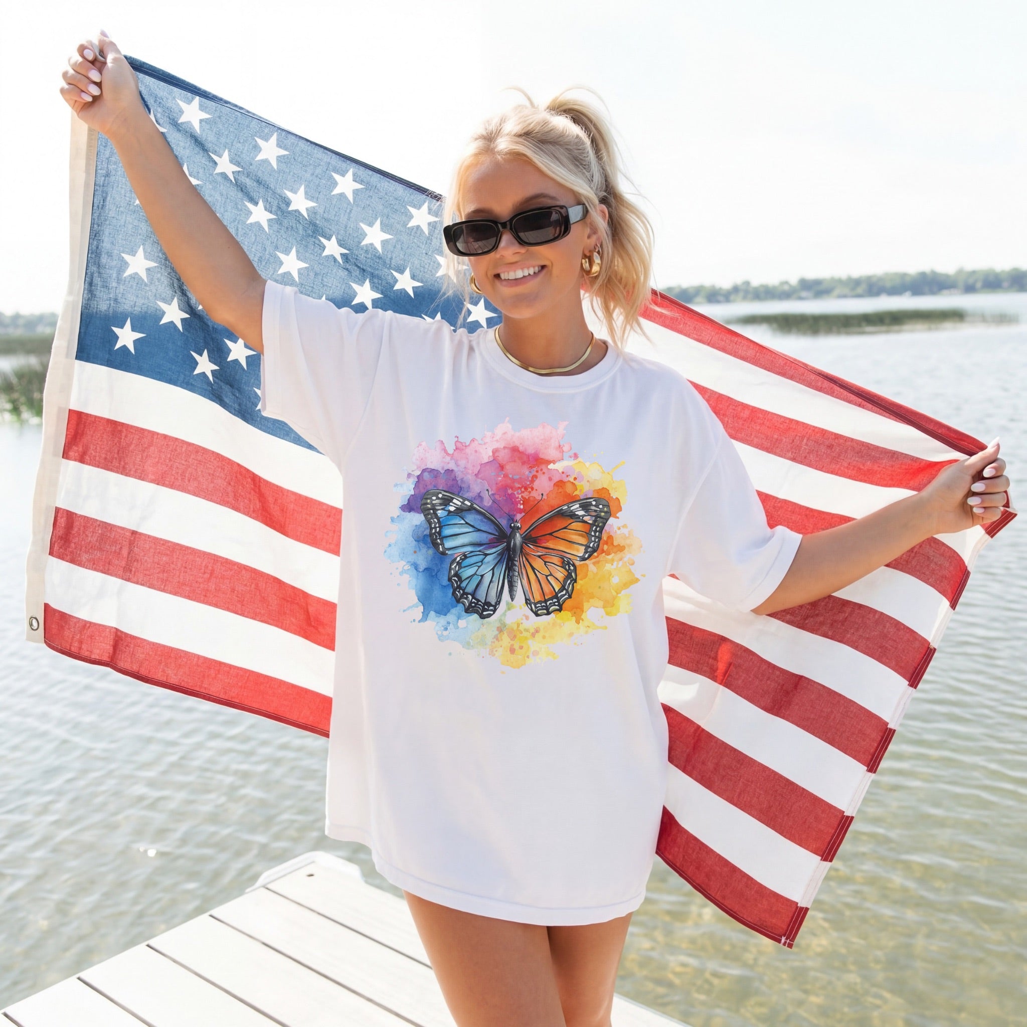 American lifestyle graphic tees — bold patriotic designs by Apolitical Apparel