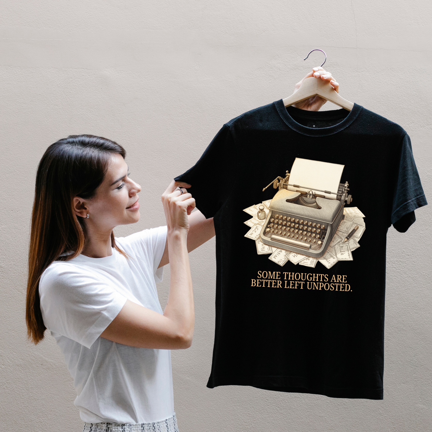 Unisex Premium Tee. Some Thoughts Are Better Left Unposted.