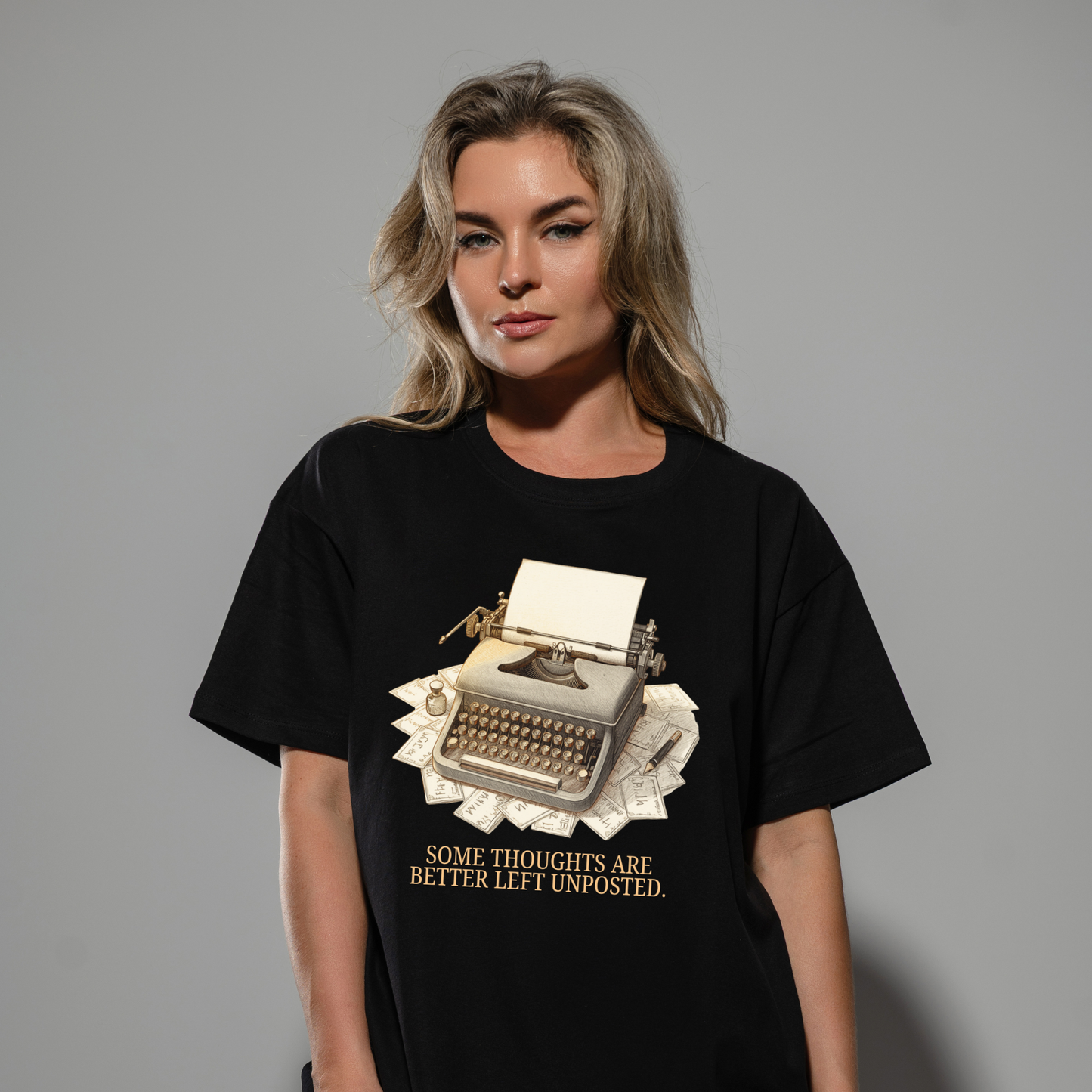 Unisex Premium Tee. Some Thoughts Are Better Left Unposted.