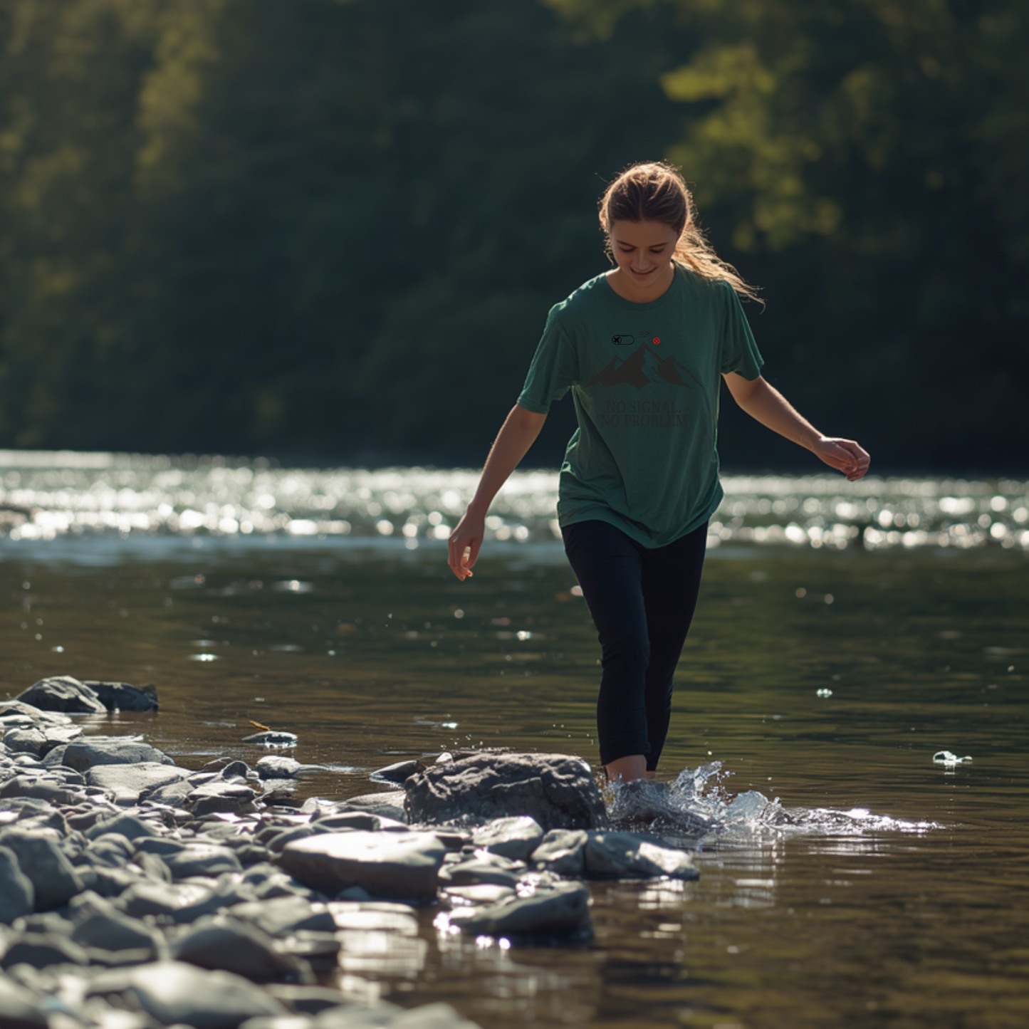 No Signal. No Problem. Unisex Premium Tee.