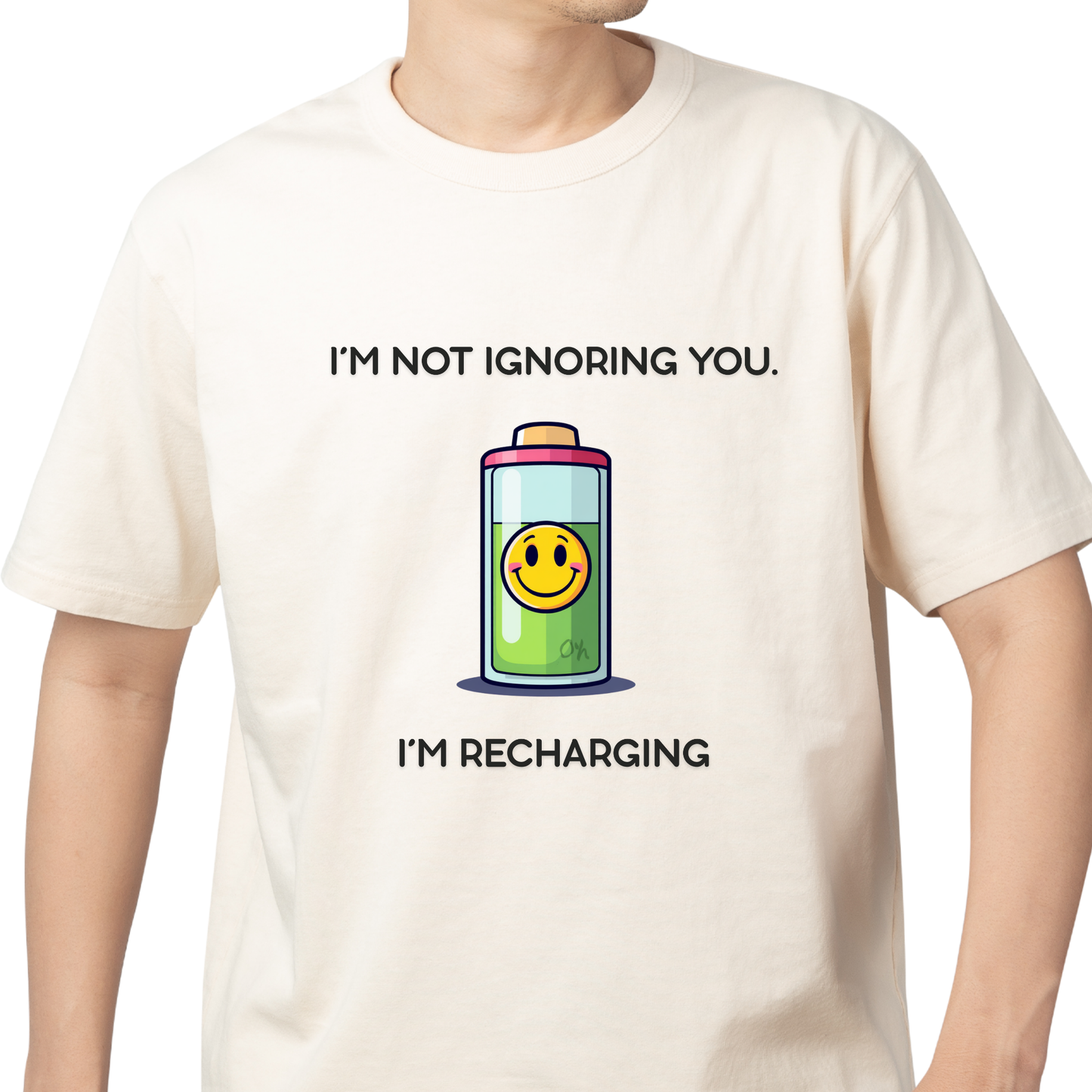 Unisex Premium Tee. I'm Not Ignoring You. I'm Recharging.